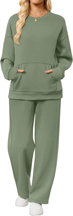 Women’s 2-Piece Sweatsuit Set | Cozy Fleece Tracksuit