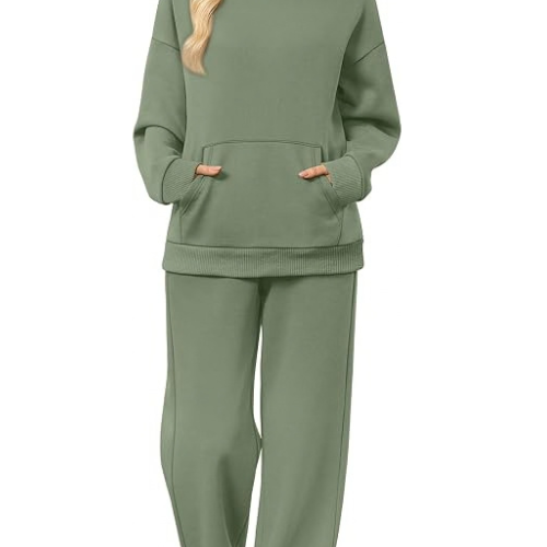 Women’s 2-Piece Sweatsuit Set | Cozy Fleece Tracksuit